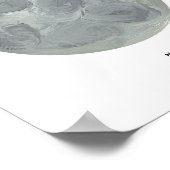 月のペイントアートプリント ポスター (角)