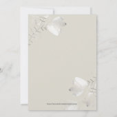 月のボホの赤ちゃん男女兼用のシャワー越え 招待状 (裏面)