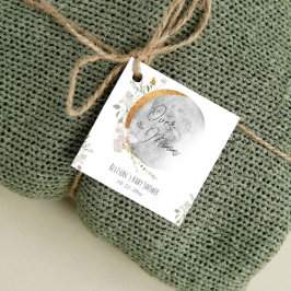 月のボホの赤ちゃん男女兼用シャワーの上 フェイバータグ