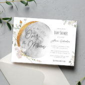 月のボホの赤ちゃん男女兼用シャワーの上 招待状