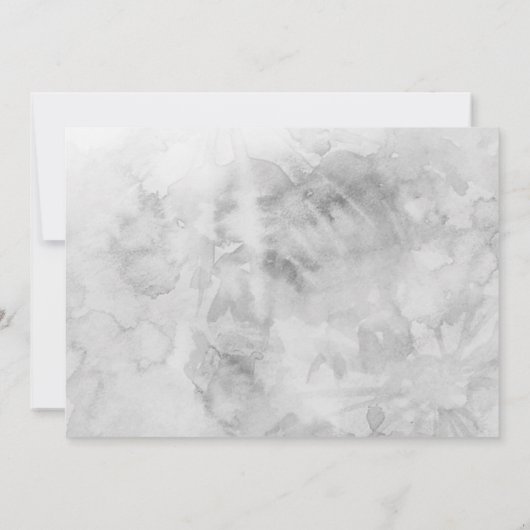 月のボホの赤ちゃん男女兼用シャワーの上 招待状 (裏面)