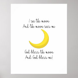 月のポスターが見える ポスター