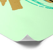 月のポスターにロケット ポスター (角)