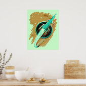 月のポスターにロケット ポスター (キッチン)