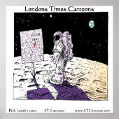 月のポスターのおもしろい指示 ポスター (正面)