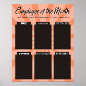 月のポスターの4X6フォトボード従業員 ポスター (正面)