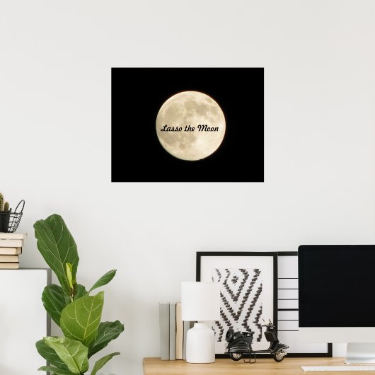 月のポスターを投げ投げる ポスター (ホームオフィス)