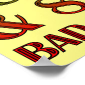 月のポスターサインおもしろいが悪い ポスター (角)