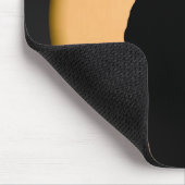 月のマウスパッドに対してシルエットを描かれる猫 マウスパッド (コーナー)