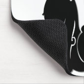 月のマウスパッドの黒猫 マウスパッド (コーナー)