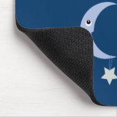 月のマウスマットに跳ばれるかわいい牛 マウスパッド (コーナー)