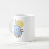 月のマグの暗黒面 コーヒーマグカップ (正面左)