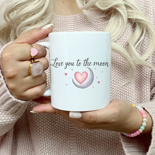 月のマグカップにあなたを愛する コーヒーマグカップ