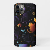月のマジカルキャットパターン Case-Mate iPhoneケース (裏)