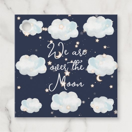 月のメッセージカード フェイバータグ (正面)