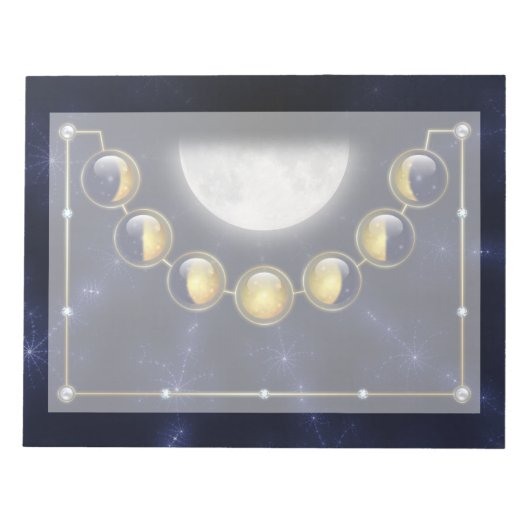 月のメモ帳の人生の月 ノートパッド (正面)