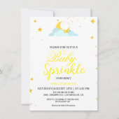 月のモダンベビーブランチのシャワーの招待 招待状 (正面)
