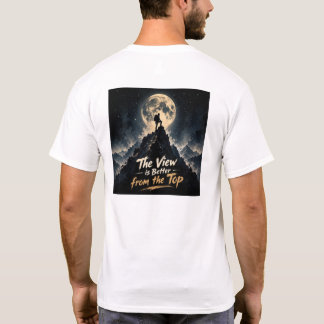 月のモチベーションマウンテンクライミングTシャツ Tシャツ