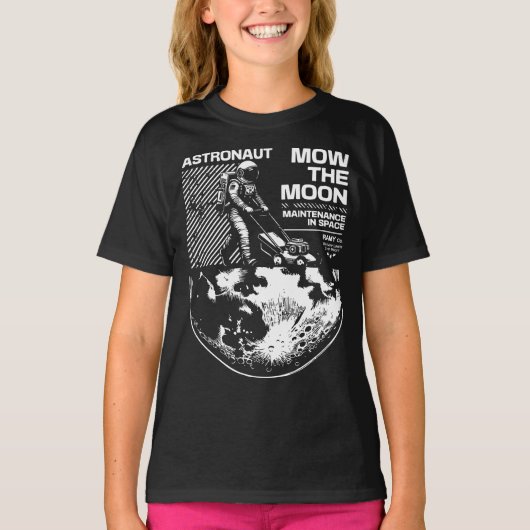 月のモーズ宇宙飛行士 – おもしろい宇宙整備 Tシャツ (正面)