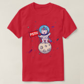 月のユニコーン宇宙飛行士へのPSTH Tシャツ (デザイン正面)
