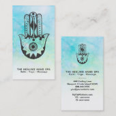 *～*月のヨガハムサのクレーターファティマ・ヨガの手 名刺 (正面/裏面)