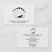 *~*月のヨガポーズの天の女神の姿 名刺 (正面/裏面)
