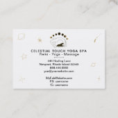 *~*月のヨガポーズの天の女神の姿 名刺 (裏面)