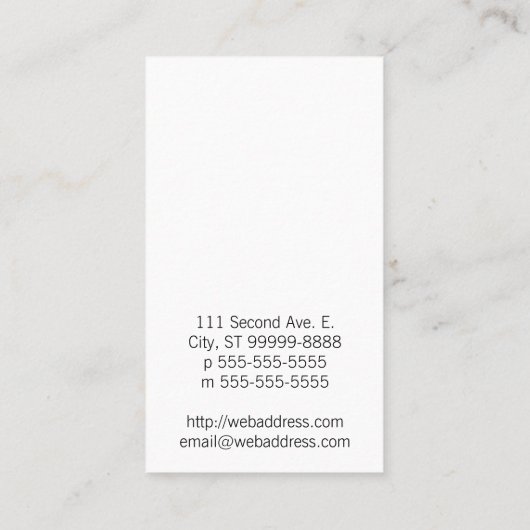 月のルナのタンゴ 名刺 (裏面)