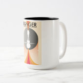 月のレンジャー探査と写真 ツートーンマグカップ (正面右)