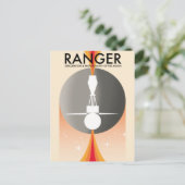 月のレンジャー探査と写真 ポストカード (スタンド正面)