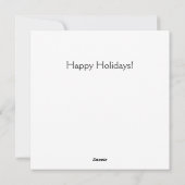 月のロケットのクリスマスカード シーズンカード (裏面)