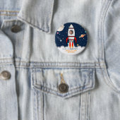 月のロケット2号誕生日写真 缶バッジ (インサイチュ)