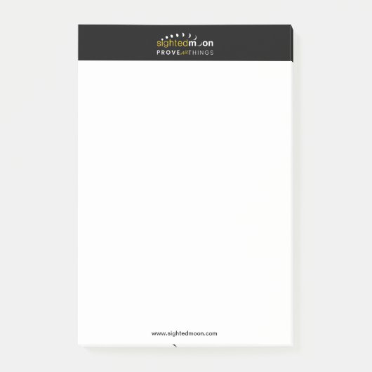 月のロゴマークが全てを証明 ポストイット (正面)