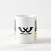 月のロックスターの金ゴールドの写真の従業員 コーヒーマグカップ (中央)