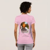 月のローバーのティックおもしろい：月のイラストTシャツ Tシャツ (裏面フル)