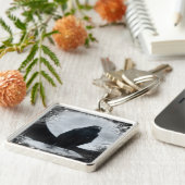 月のワタリガラス キーホルダー (側面)