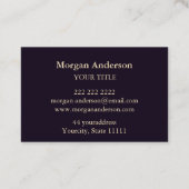 月のワックスワン満月のフェーズ 名刺 (裏面)