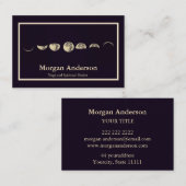 月のワックスワン満月のフェーズ 名刺 (正面/裏面)