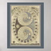 月のヴィンテージのフェーズ16 x 20ポスター ポスター (正面)