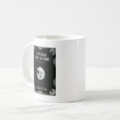 月のヴィンテージのレトロのフランスのな映画館への旅行 コーヒーマグカップ (正面左)