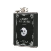 月のヴィンテージのレトロのフランスのな映画館への旅行 フラスク (左)