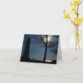 月の一定のメッセージカード カード (黄色い花)