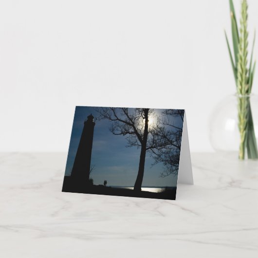 月の一定のメッセージカード カード (正面)