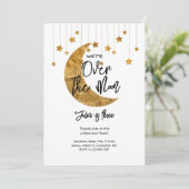 月の上きらめく子供の誕生日 招待状 (スタンド正面)