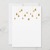 月の上きらめく子供の誕生日 招待状 (裏面)