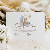 月の上でキャンディーの赤ん坊のシャワーの数 エンクロージャーカード