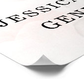 月の上でジェンダーを明らかにするベビー歓迎ポスター ポスター (角)