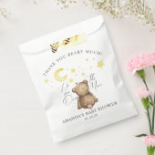 月の上でテディベア赤ちゃんシャワー フェイバーバッグ (封をした状態)