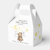 月の上でテディベア赤ちゃんシャワー フェイバーボックス (裏面サイド)
