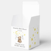 月の上でテディベア赤ちゃんシャワー フェイバーボックス (オープン)